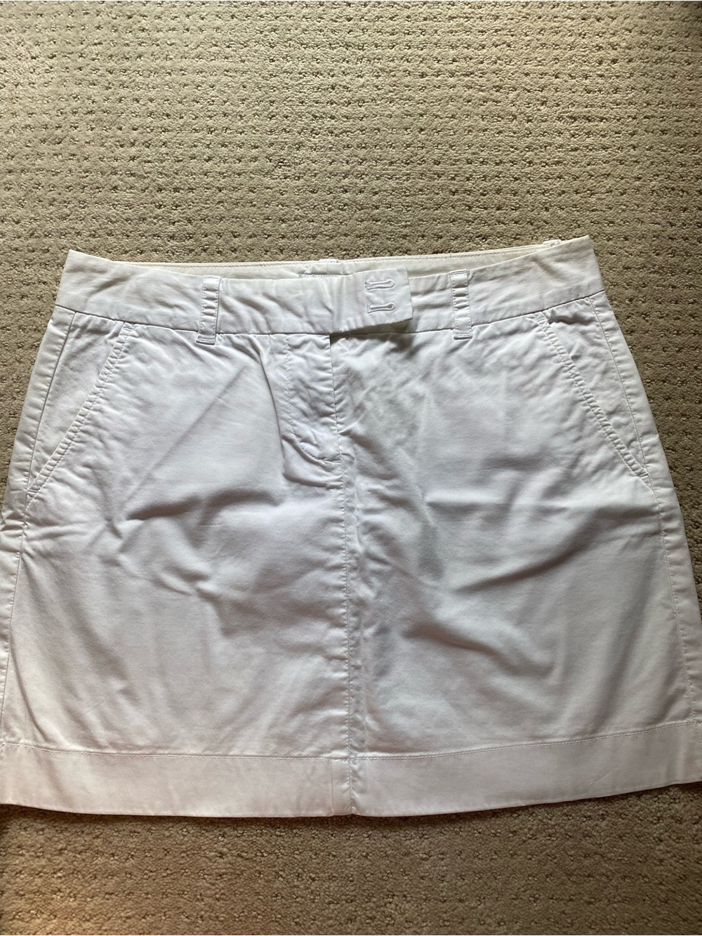 Vineyard Vines White Cotton Mini Skirt